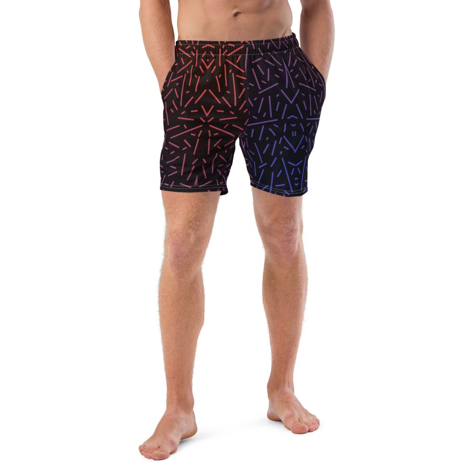 all over print recycled swim trunks white front 65f1800f499ac