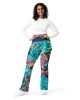 all over print flare leggings white front 669ba55565de1