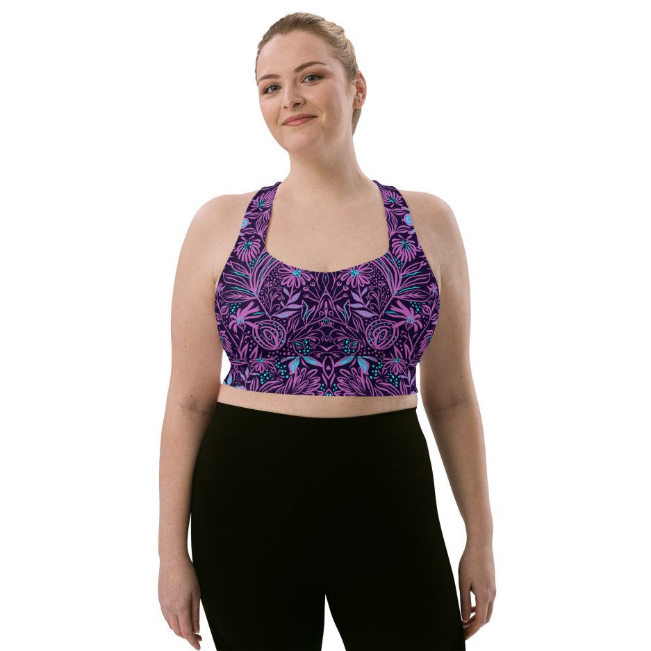 all over print longline sports bra white front 669bc1055f40e