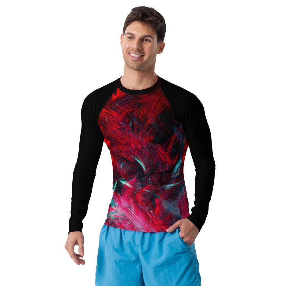 all over print mens rash guard white front 669bb970d3088