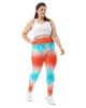 all over print plus size leggings white front 66a70483315d3