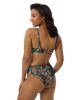 all over print recycled high waisted bikini white left back 669bb31e0439a