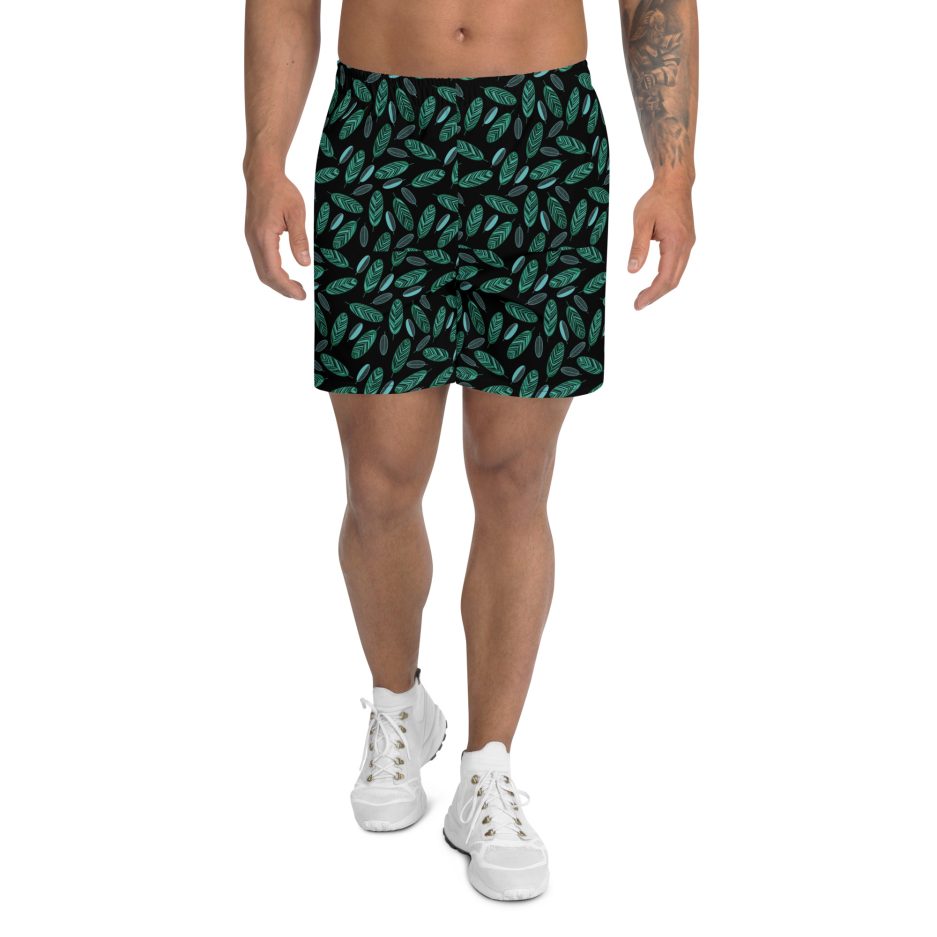 all over print unisex athletic long shorts white front 669d08a129b18