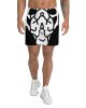 all over print unisex athletic long shorts white front 66a71ccceb973