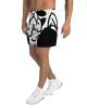 all over print unisex athletic long shorts white left 66a71cccecd71