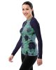 all over print womens rash guard white left front 669b528971f65