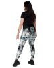 all over print recycled crossover leggings with pockets white left back 66d5a2d39d51b