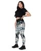 all over print recycled crossover leggings with pockets white left front 66d5a2d39d86f